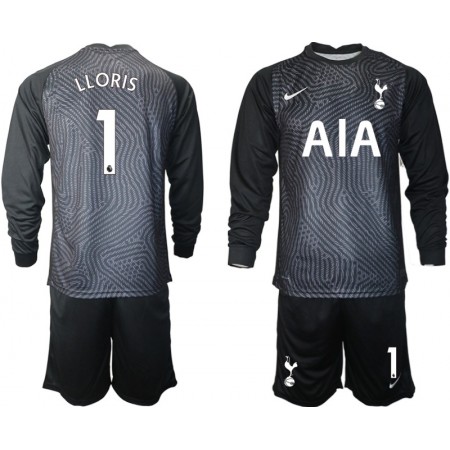 Billiga Fotbollströjor Tottenham Hotspur Hugo Lloris 1 Målvakt Barn tröja 2020/21 M004 Långärmad